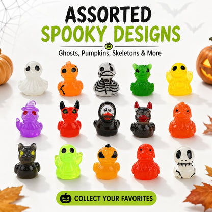 🔥Last Day 50% OFF - 🎃 20PCS Glow-In-Dark Tiny Spooky Resin Decorations