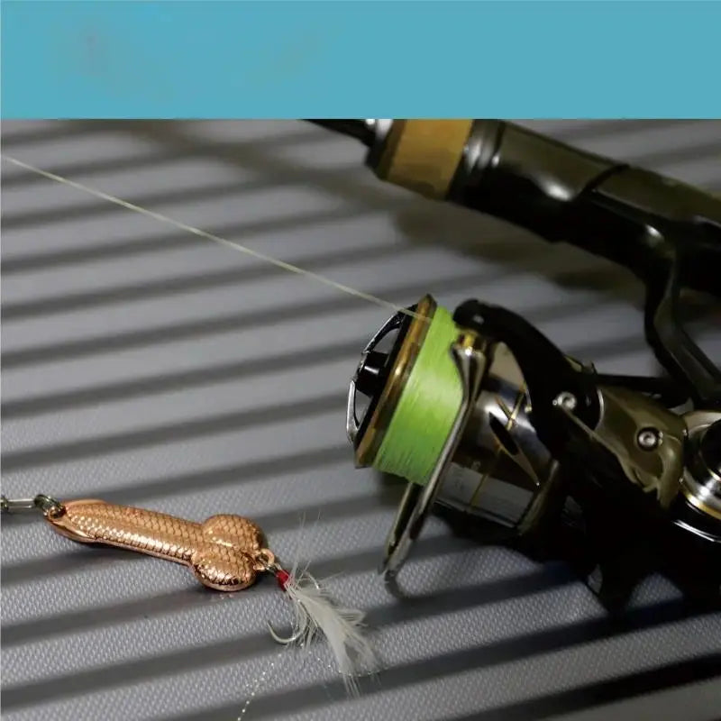 4-Piece Fun Fishing Lure Set: Topwater metal casting lures featuring sharp treble hooks, suitable for bass, trout, and predatory fish.