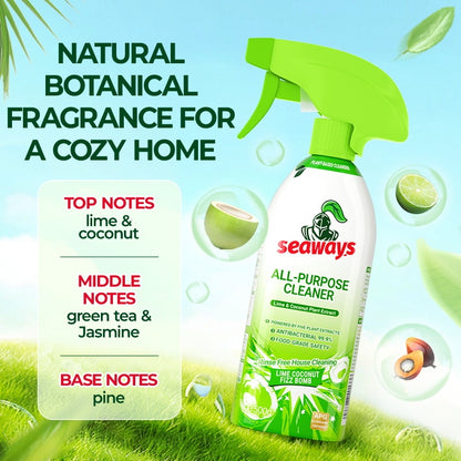 Extra-large capacity!! One bottle lasts a year.Plant-Based All-Purpose Cleaner | Eco-Friendly Stain Remover