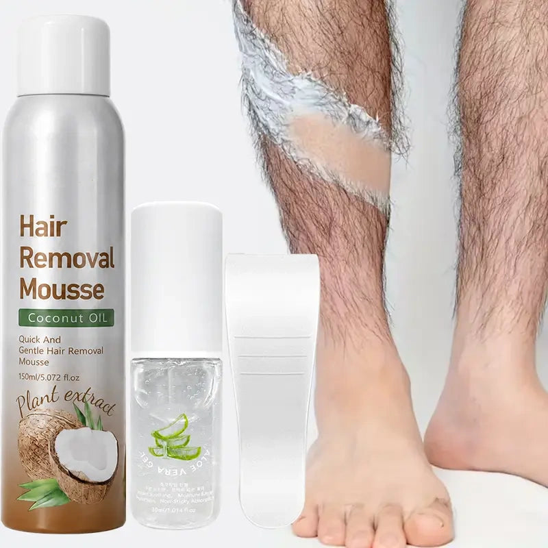 Bikini Pain-Free Hair Removal Cream for Sensitive Skin,Gentle Citrus Sensitive Skin Hair Removal Cream&Spray