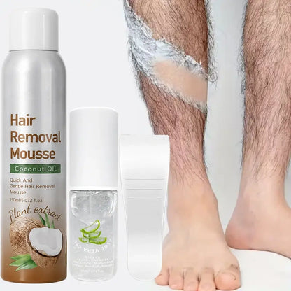 Bikini Pain-Free Hair Removal Cream for Sensitive Skin,Gentle Citrus Sensitive Skin Hair Removal Cream&Spray
