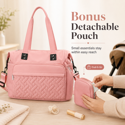 ✨ Chic Quilted Waterproof Large Capacity Travel & Lunch Tote Bag