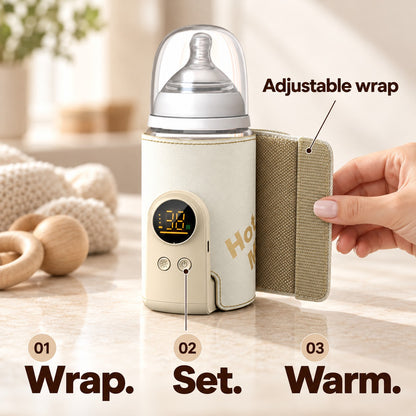 50% OFF TODAY🍼 Portable Baby Bottle Warmer – Warm Milk On the Go
