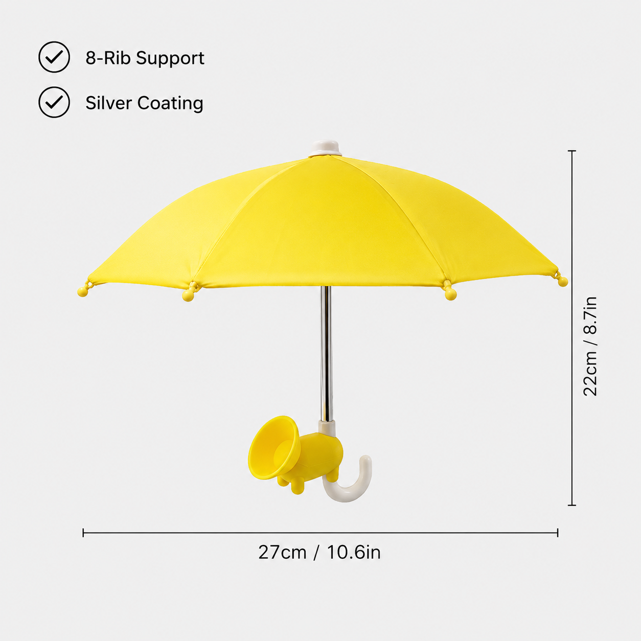 Mini Phone Umbrella Shade – Sun & Rain Protection for Smartphones