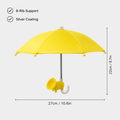 Mini Phone Umbrella Shade – Sun & Rain Protection for Smartphones