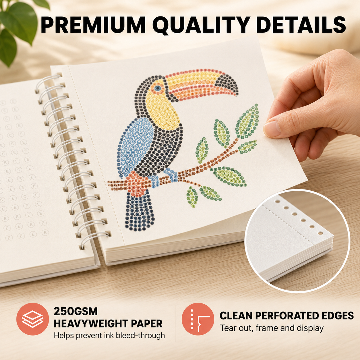 🎨📖Dot-By-Letter Mindful Coloring Kit - Stress Relief Dot Marker Art Set with 10 Vibrant Colors & 20 Hidden Scene
