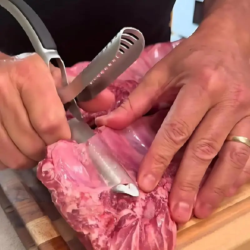 📢📢50% OFF !! ⏰Stainless Steel BBQ Rib Skinner