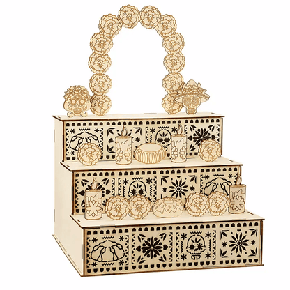 🔥 LAST DAY 49% OFF 🎃 Día de Muertos Wooden Ofrenda Altar 🏵️ Buy 2 Free Shipping