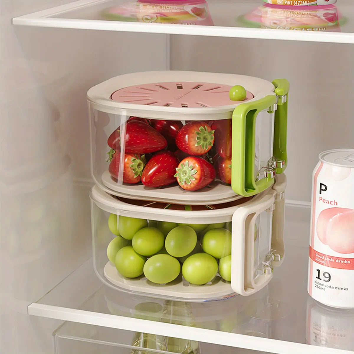 🍓 2-in-1 Fruit Wash & Storage Basket with Lid – Rinse, Drain & Keep Fresh
