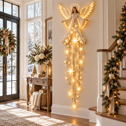✨ Angel Blessing Starfall Wall Light – Bring Heaven Home for Christmas