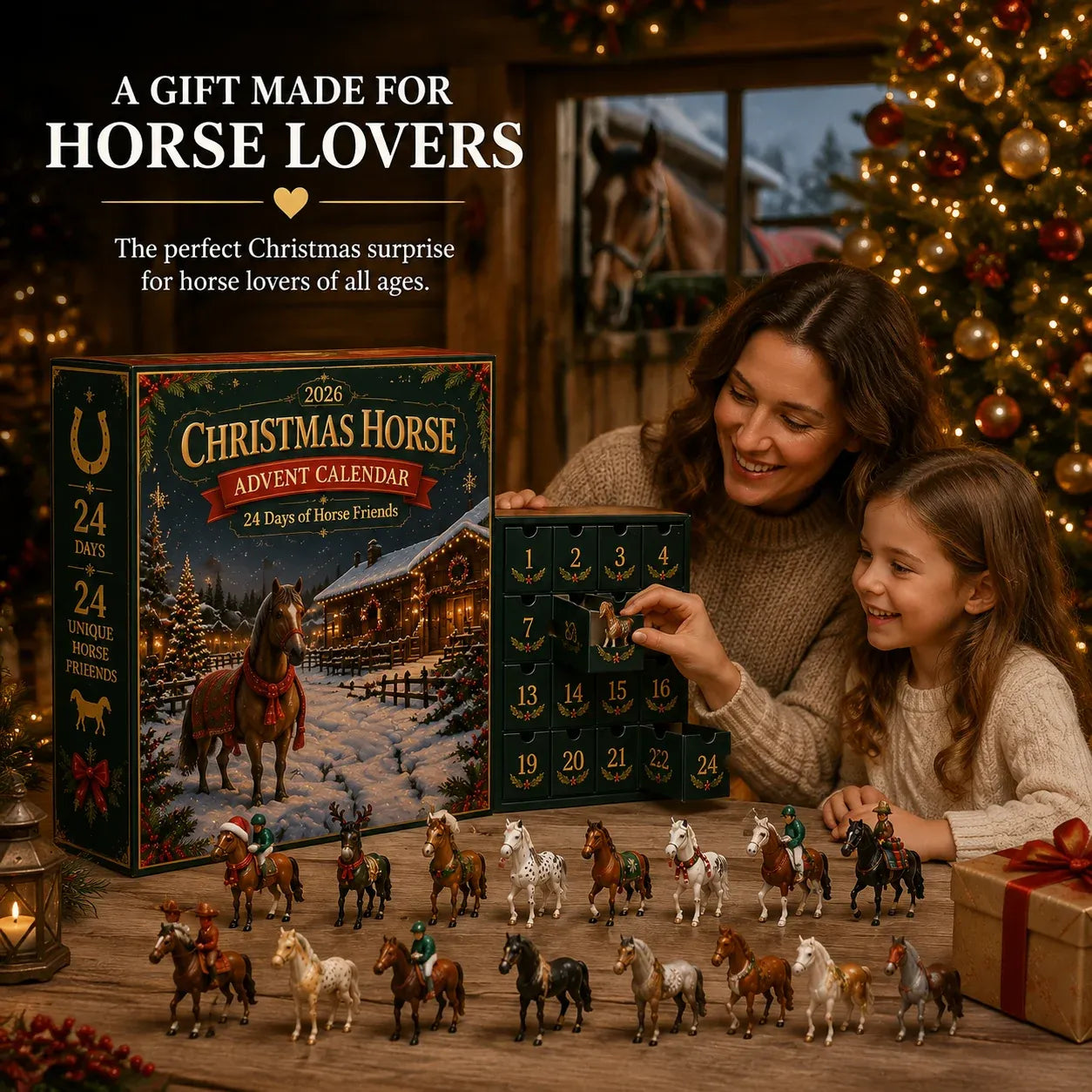 🔥🎁🐴 Christmas Horse Advent Calendar--24 Days of Horse Friends & Holiday Memories 🎄