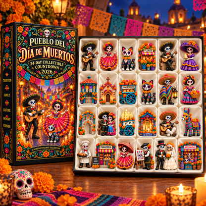 💀🎉 Pueblo del Día de Muertos 2026 — 24-Day Collectible Village Countdown