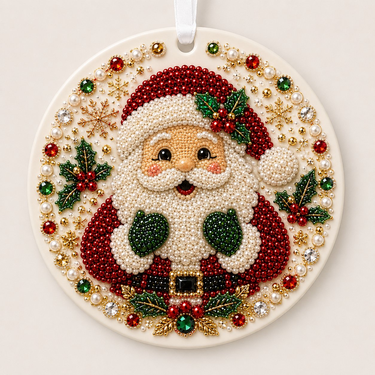 ✨ DIY-Weihnachtsschmuckkollektion aus Perlen und Edelsteinen