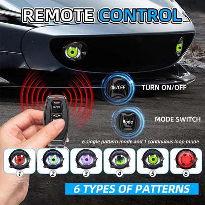 👁️ Demon Eye RGB Headlight Kit – Animated Iris Car Lighting Upgrade