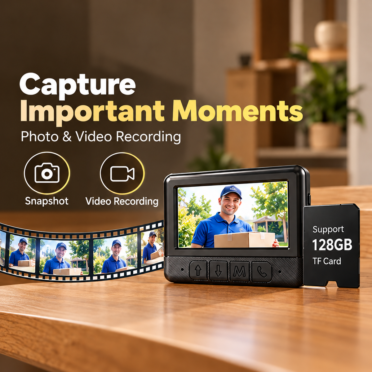 🚪 X6 Wireless Video Doorbell – No WiFi Required, 4.3" Color Screen & Two-Way Communication