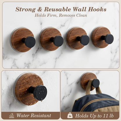 🥳2026 HOT SALE💞50K+ SOLD!✨No-Drill Heavy Duty Wood Hooks