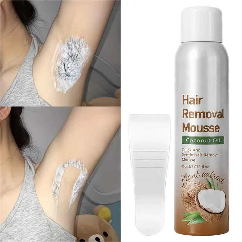 Bikini Pain-Free Hair Removal Cream for Sensitive Skin,Gentle Citrus Sensitive Skin Hair Removal Cream&Spray