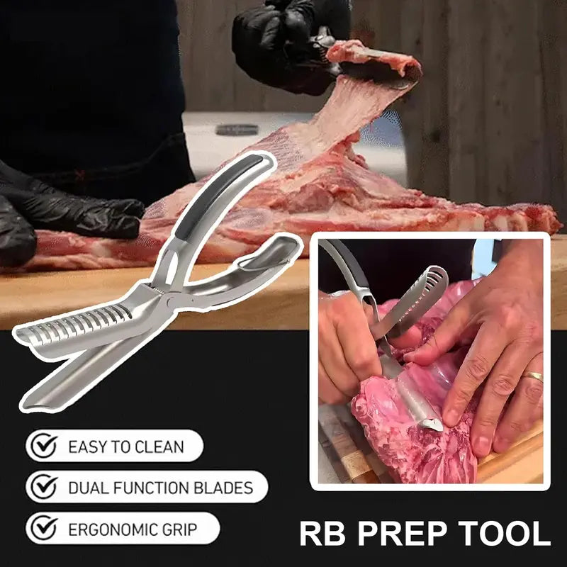 📢📢50% OFF !! ⏰Stainless Steel BBQ Rib Skinner