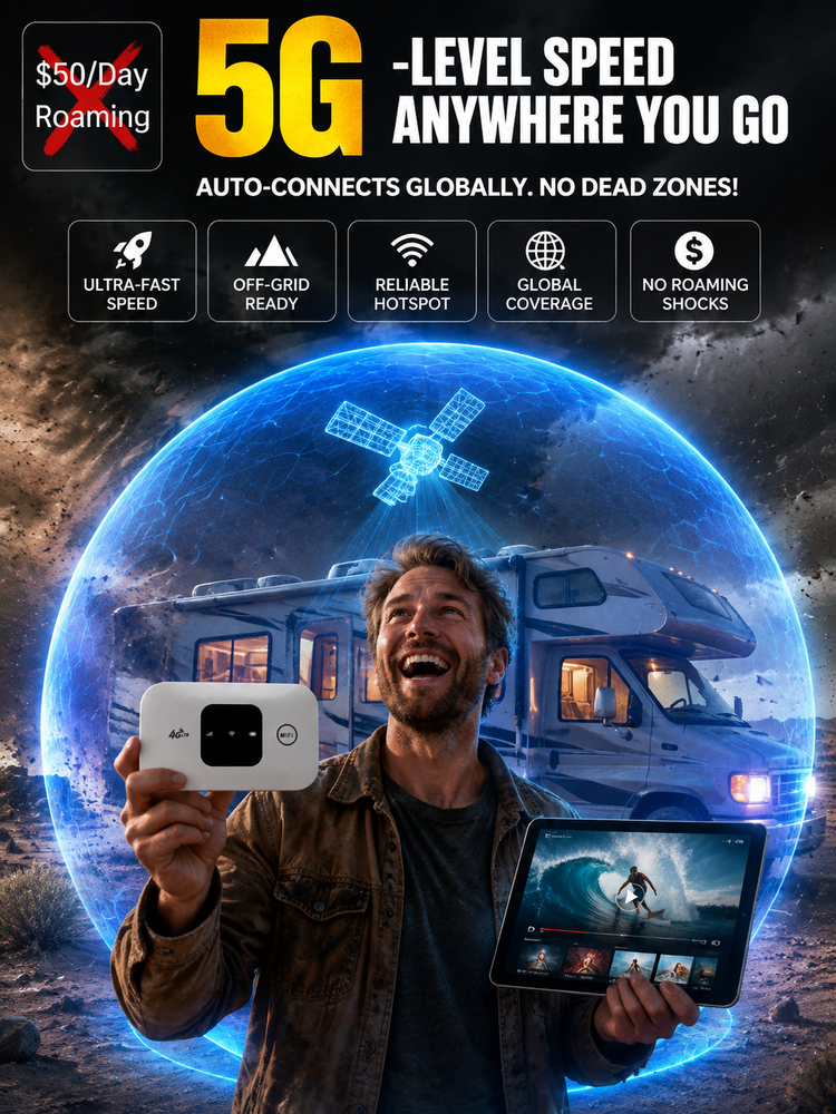 [Limited Time] Starlink-Powered Portable 5G Router — LIFETIME ZERO MONTHLY FEES, 100% Global Signal!