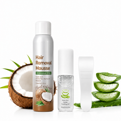 Bikini Pain-Free Hair Removal Cream for Sensitive Skin,Gentle Citrus Sensitive Skin Hair Removal Cream&Spray