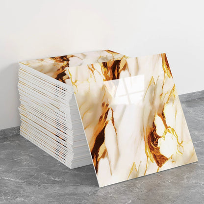 10 Pcs Marble Peel and Stick Waterproof Wall Panels🔥