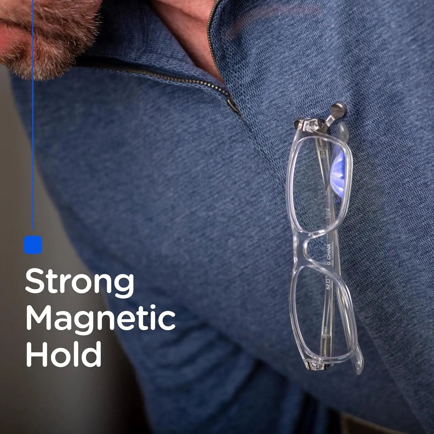 Magnetic Glasses Holder - Premium Strength Magnetic Hold