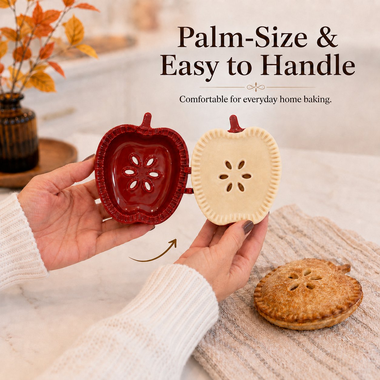 🥧 Beginner-Friendly Mini Hand Pie Press Mold – 6 Fun Shapes for Easy Homemade Pastries 🍎