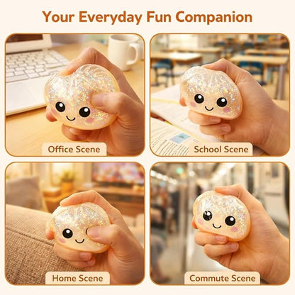 Cute Dumpling Squeeze Toy with Steamer