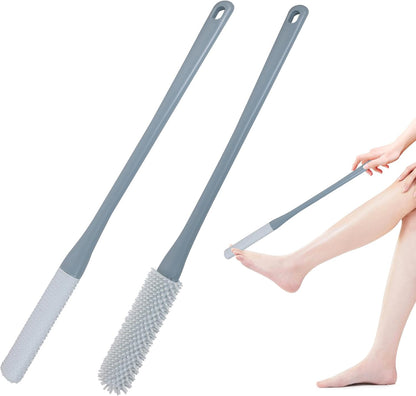 🦶 Long-Handle Toe Gap Cleaning Brush – Soft Exfoliating Foot Scrubber 🧼