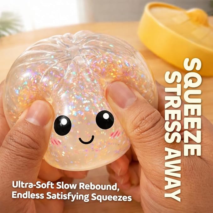 Cute Dumpling Squeeze Toy with Steamer