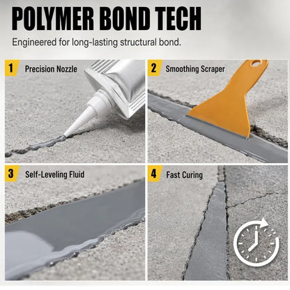 🛠️ Waterproof Concrete Crack Filler for Concrete Repair