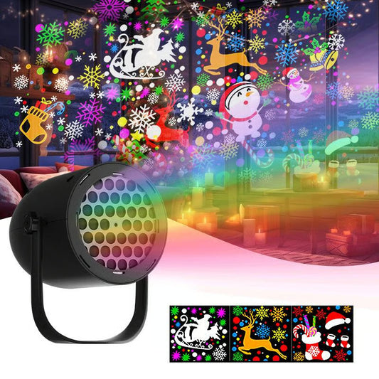 🌈📽️Magical Christmas LED Projector|16 Stunning Holiday Patterns to Light Up Your Home!✨