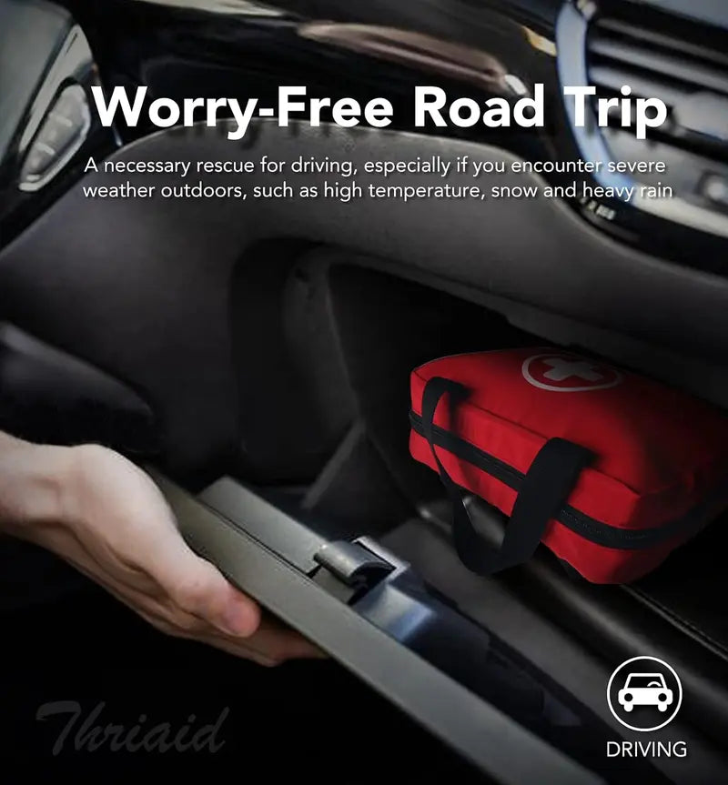 🚨 Waterproof First Aid Kit – Compact Emergency Kit For Home, Car & Outdoor