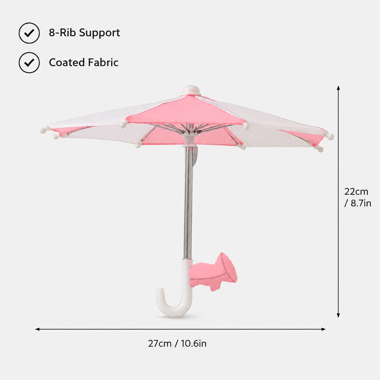 Mini Phone Umbrella Shade – Sun & Rain Protection for Smartphones
