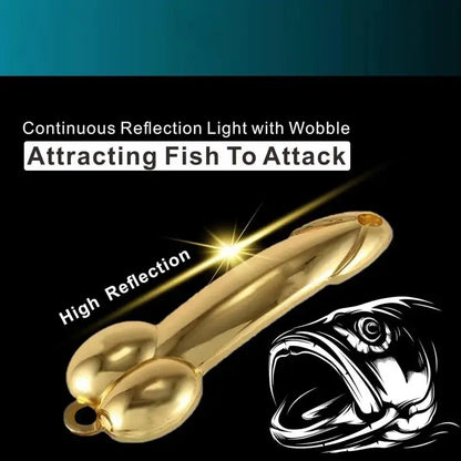 4-Piece Fun Fishing Lure Set: Topwater metal casting lures featuring sharp treble hooks, suitable for bass, trout, and predatory fish.