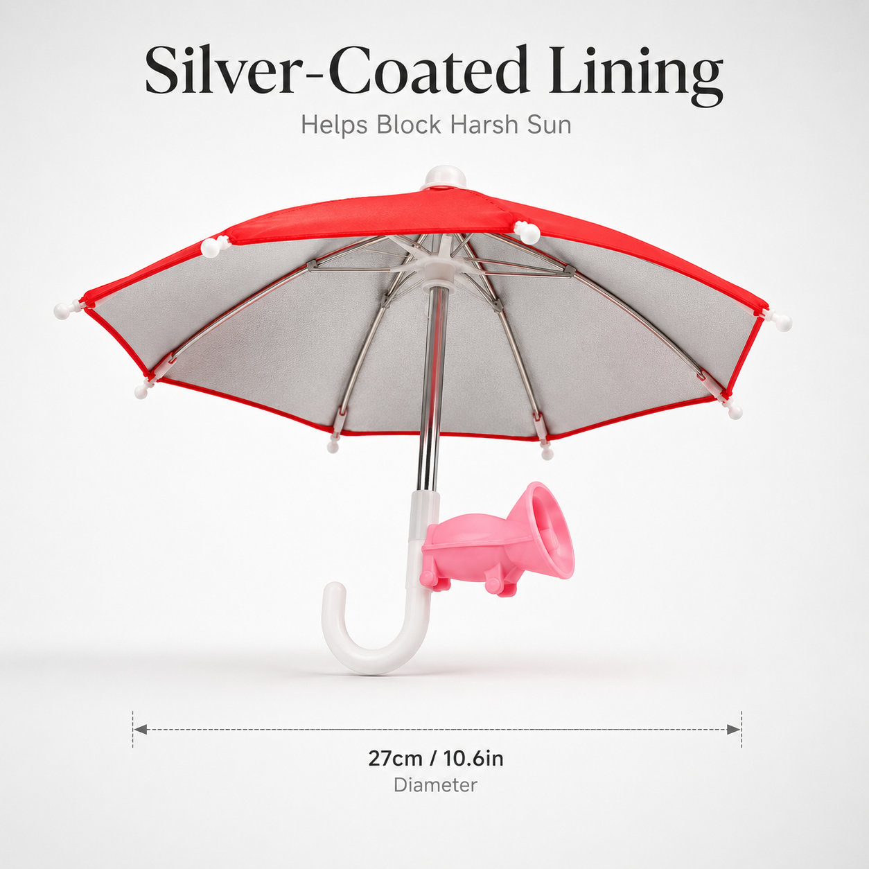Mini Phone Umbrella Shade – Sun & Rain Protection for Smartphones