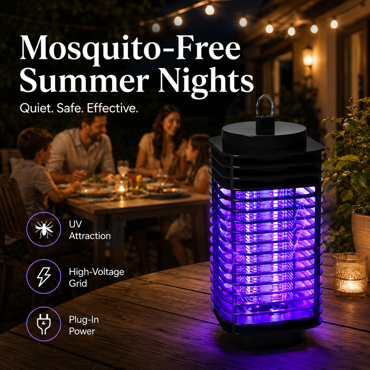 🦟 50% OFF! UV Mosquito Killer Lamp – quiet, USB, chemical-free. 50K+ sold! 🔇🌙
