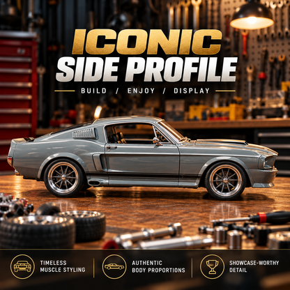 🔥TODAY 49%🏎️ 1967-Inspired GT500 Fastback DIY Model Car Kit – Build & Display