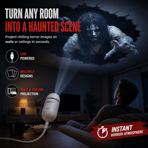 Horror Slide Projector | Halloween Wall Decor
