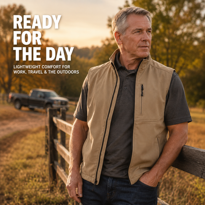 Men’s Everyday Concealment Vest – Dual-Side Built-In Holster & Inner Storage