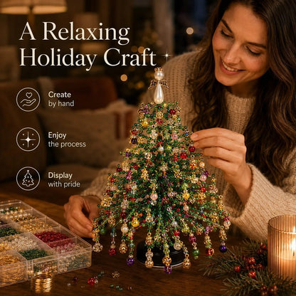DIY Beaded Christmas Tree Kit |✨ Create A Christmas Memory With Your Own Hands