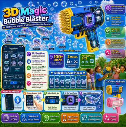 🫧 Super 3D Magic Bubble Concentrate —— Animal & Ocean Fantasy Theme