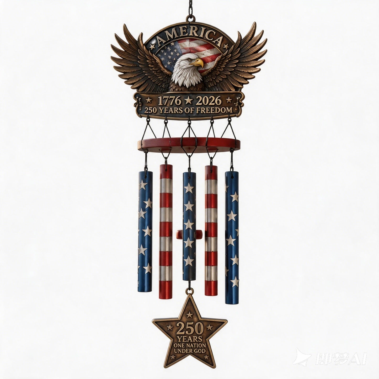 🇺🇸 250 Years of Freedom™ Commemorative Wind Chime | Limited Edition Patriotic Garden Decor 🦅