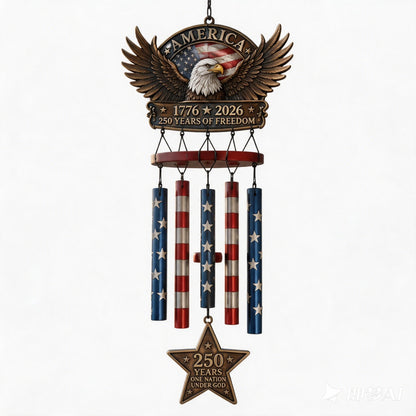 🇺🇸 250 Years of Freedom™ Commemorative Wind Chime | Limited Edition Patriotic Garden Decor 🦅