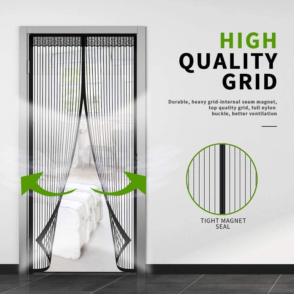 🔥2026 HOT SALE🏠🔥Breathable Mesh Curtain with Hands-Free Magnetic Closure