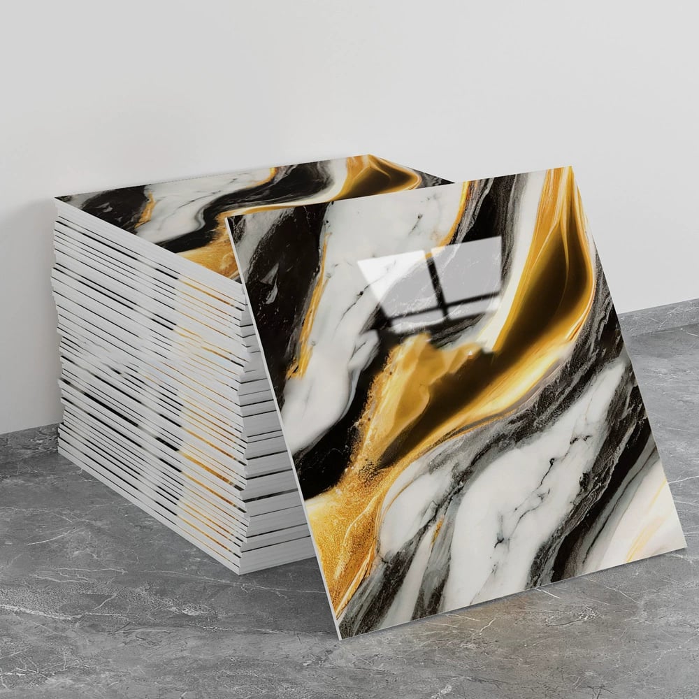10 Pcs Marble Peel and Stick Waterproof Wall Panels🔥