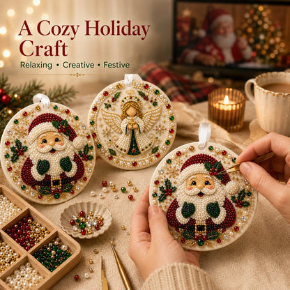 ✨ DIY-Weihnachtsschmuckkollektion aus Perlen und Edelsteinen