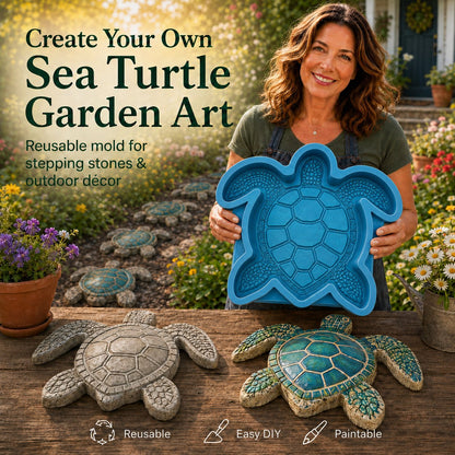 🌊 Ocean Animal Stepping Stone Mold – Reusable Garden DIY Mold