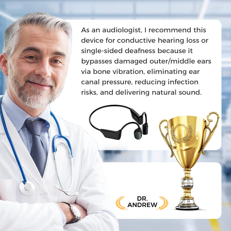 2-in-1 Smart Bone Conduction Hearing Earphones