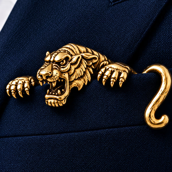 ✨ Luxury Sculpted Animal Brooch – Premium Statement Piece for Suits & Blazers
